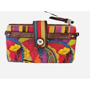 Relic Fossil Purse Wallet Canvas Floral